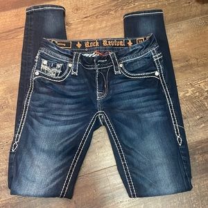 Rock revival womens skinny jeans